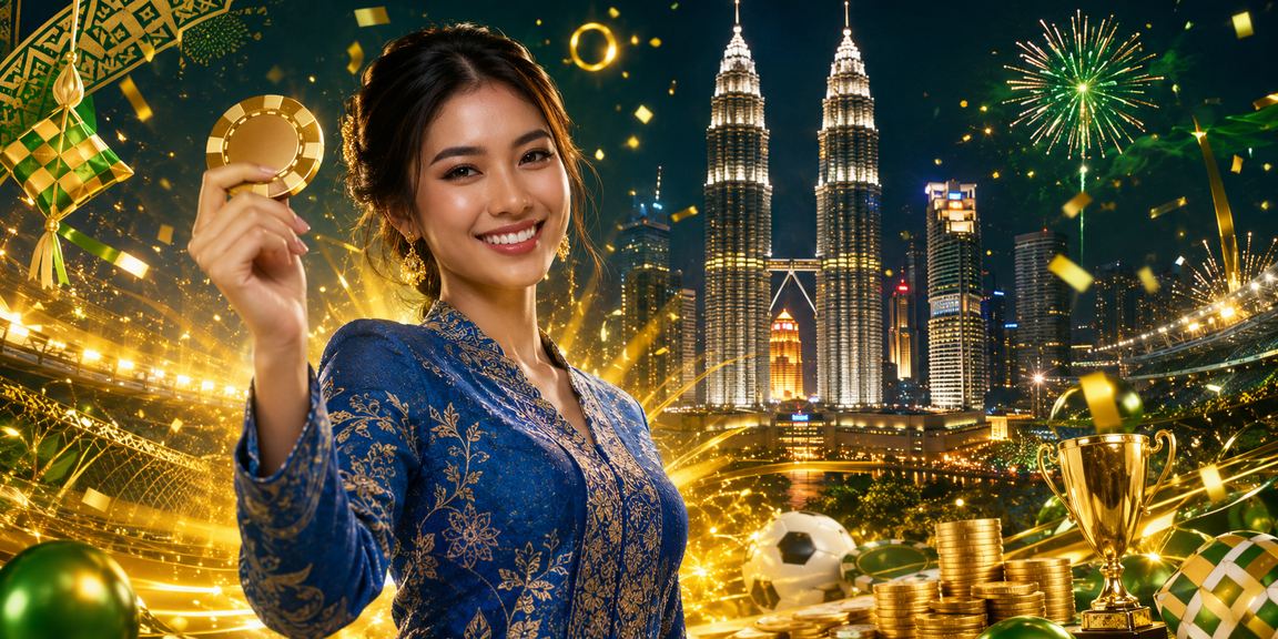 Pengguna Malaysia menyemak nombor loteri di Kuala Lumpur dengan pakaian tradisional