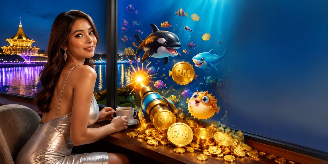 Pengguna dari Kuching mengakses permainan memancing dalam talian dan sokongan pelanggan platform 5300